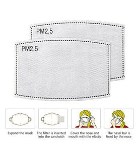 PM 2.5 Face Mask Filters - 10 Pack (Will ship with in 24 hours) - A Plus Medical Scrubs