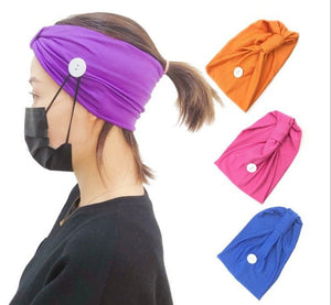 Headbands with Buttons for face mask (Will ship with in 24 hours) - A Plus Medical Scrubs