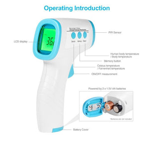 Non-Contact Infrared Thermometer Gun for Adults and Babies (24 Hours Shipping) - A Plus Medical Scrubs