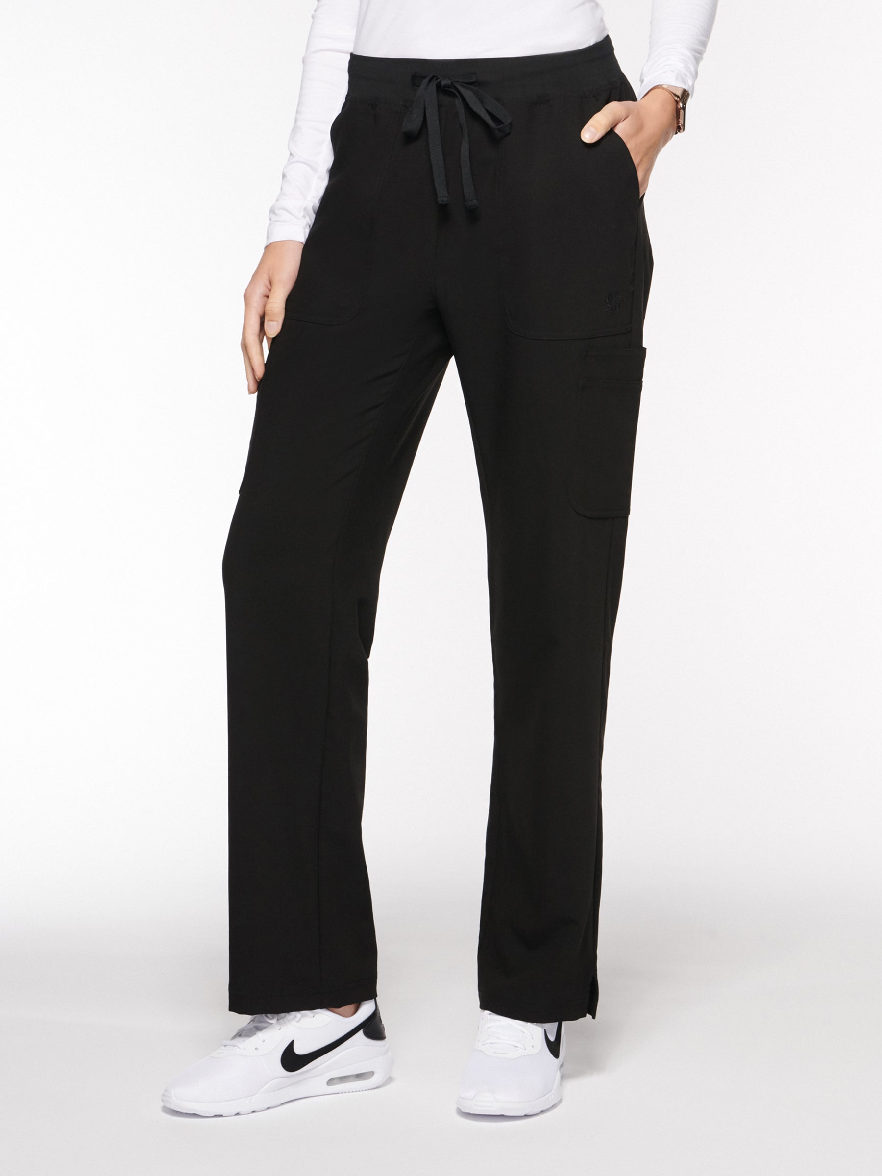 Womens Pant Yoga Pant with 9 Pockets – Long (93002L) - A Plus Medical Scrubs