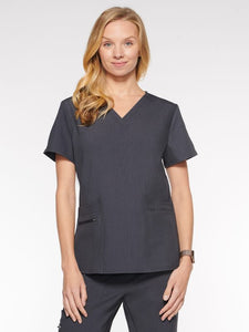 Womens Top Classic V-Neck with 6 Pockets (94001) - A Plus Medical Scrubs