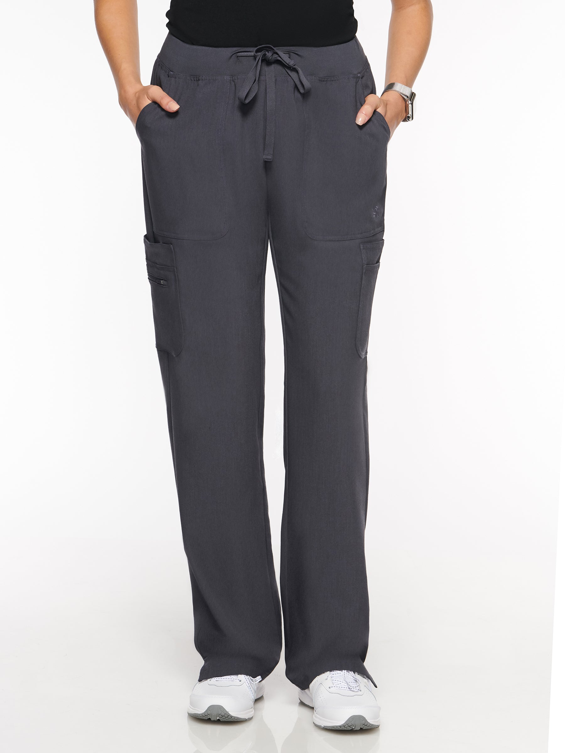 Womens Pant Yoga Pant with 9 Pockets – Long (93002L) - A Plus Medical Scrubs